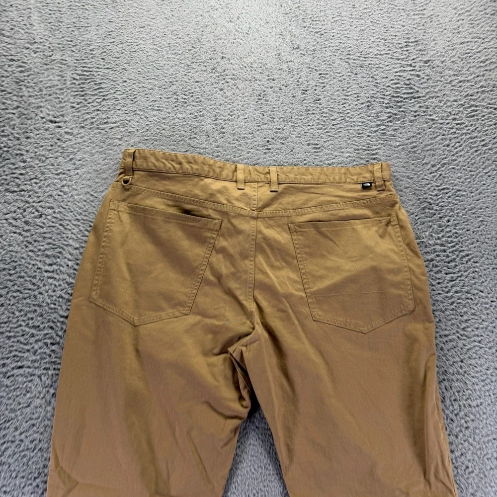 The North Face Pant Men 40x32 Brown Cotton Khakis Straight Travel Hiking Stretch